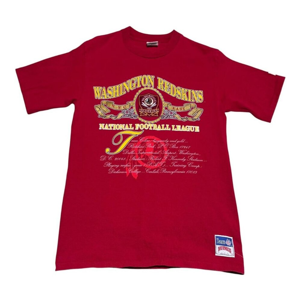 Vintage 90s Nutmeg Mills Washington Redskins Red Shirt‎ Adult Large